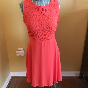 Bright Coral Colored Dress